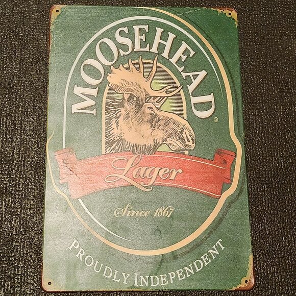 Moosehead Lager Metal Bar Sign Moosehead Beer - Picture 1 of 2